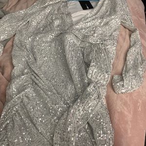 Silver sparkly sequin dress .. brand new